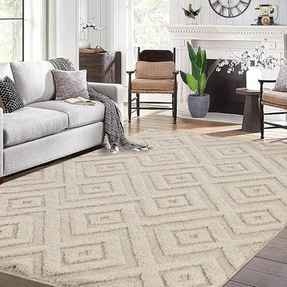 Area Rug Non-Slip Carpet For Living Room, Bedroom, Lounge, Dining or Kitchen, Soft, Durable & Non-Shedding Area Rug, Indoor Floor Carpet