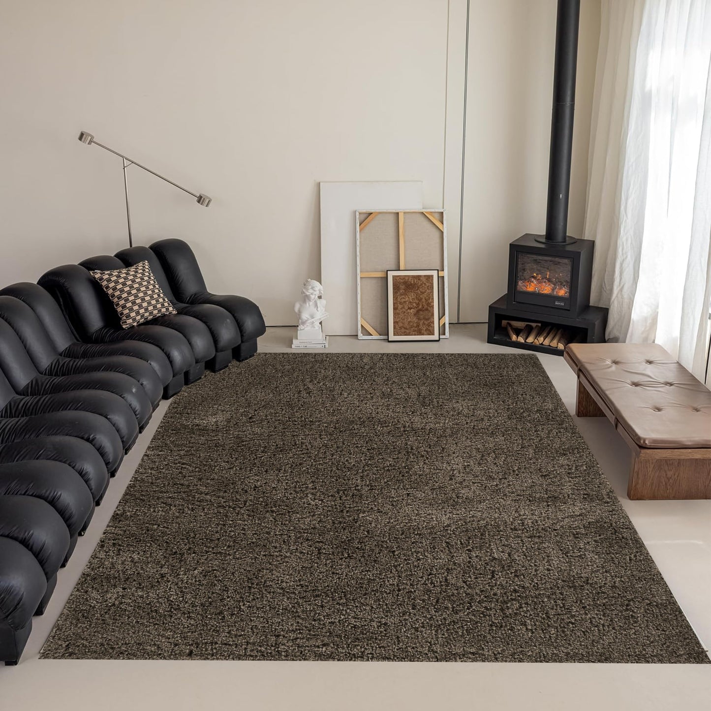 Area Rug Non-Slip Shaggy Soft and Elegant Carpet for Living Room Bedroom Lounge Dining Kitchen Soft Durable Non-Shedding Rug Indoor Floor Carpet