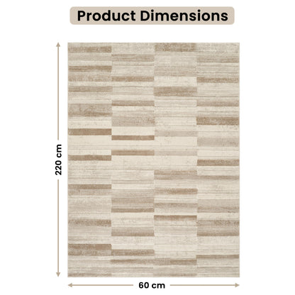 STL Washable Area Rug Non-Slip Soft Floor Carpet for Living Room Bedroom Lounge Dining or Kitchen Soft Durable Non-Shedding Area Rugs Indoor Floor Carpet Geometric Design