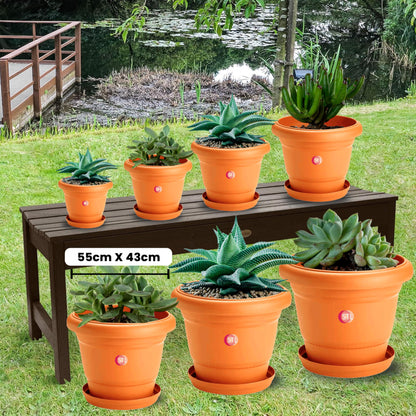 STL 4 Pcs Plastic Plant Pots Nursery Pots with Drainage Holes Lightweight, Flexible & Durable Flower Pots for Seedlings, Cuttings, Transplanting Ideal for Home, Garden, and Greenhouse Use