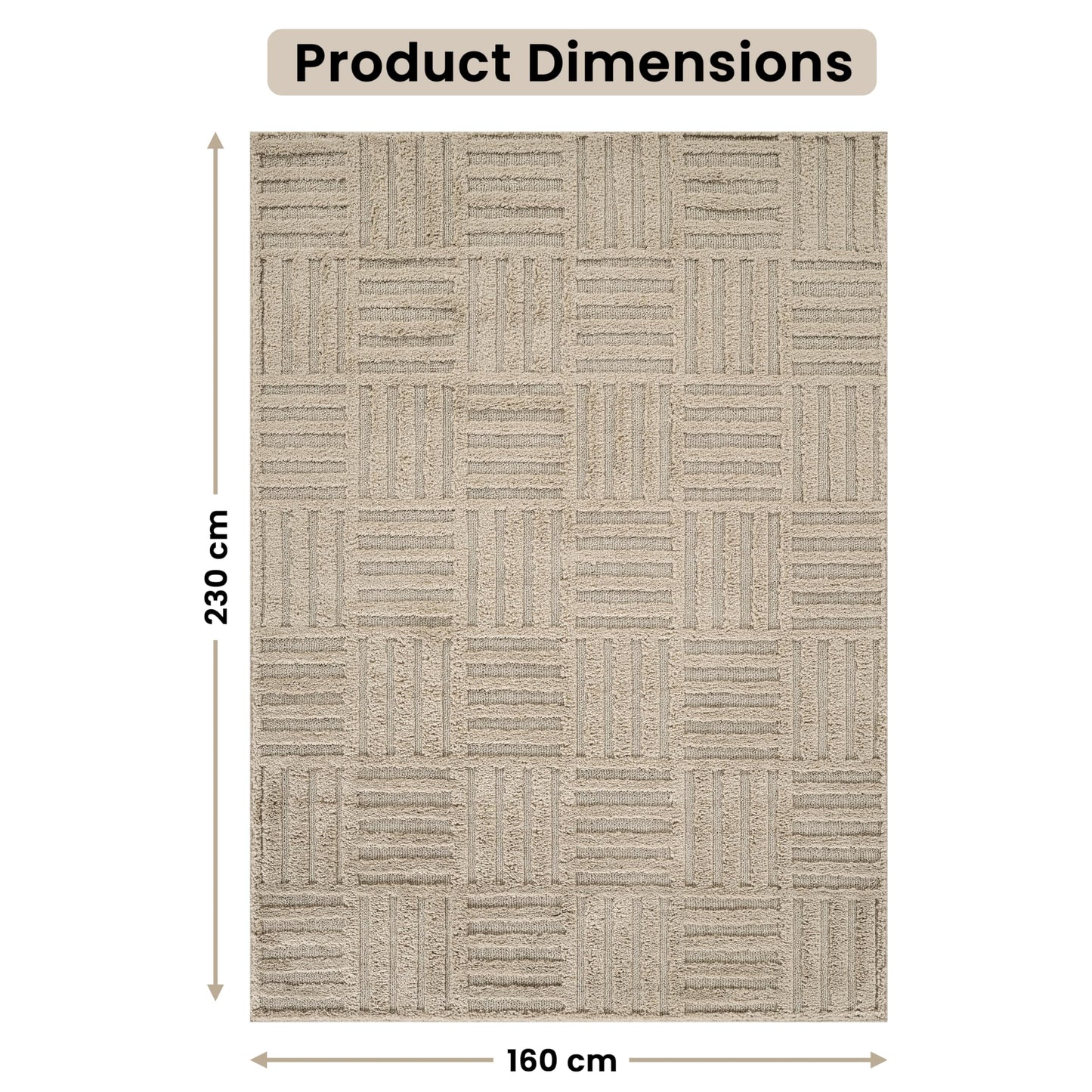 Area Rug Non-Slip Carpet For Living Room, Bedroom, Lounge, Dining or Kitchen, Soft, Durable & Non-Shedding Area Rug, Indoor Floor Carpet