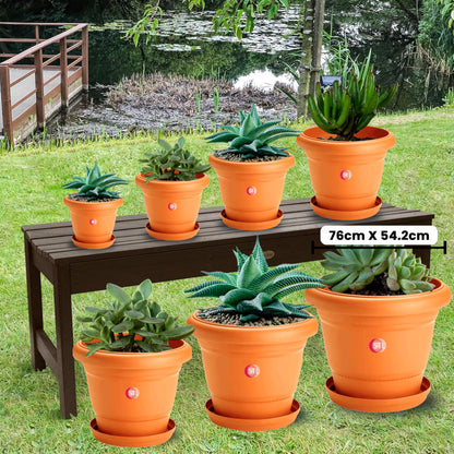 STL 2 Pcs Plastic Plant Pots Nursery Pots with Drainage Holes Lightweight, Flexible & Durable Flower Pots for Seedlings, Cuttings, Transplanting Ideal for Home, Garden, and Greenhouse Use