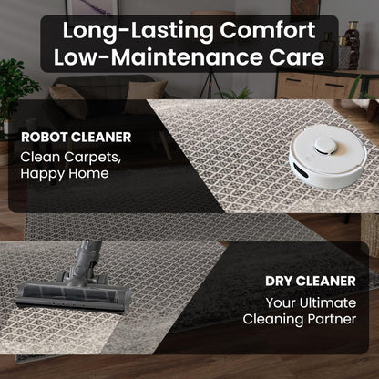 STL Washable Area Rug Non-Slip Soft Fluffy Shaggy And Elegant Rugs for Living Room Bedroom Lounge Dining or Kitchen Soft Durable & Non-Shedding Rug Indoor Floor Carpet