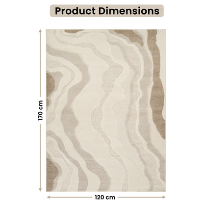 STL Washable Area Rug Non-Slip Soft Floor Carpet for Living Room Bedroom Lounge Dining or Kitchen Soft Durable Non-Shedding Area Rugs Indoor Floor Carpet Geometric Design