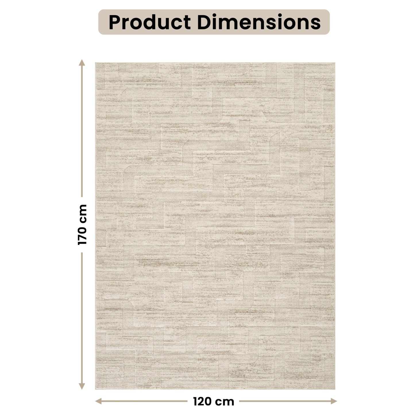 STL Washable Area Rug Non-Slip Soft Floor Carpet for Living Room Bedroom Lounge Dining or Kitchen Soft Durable Non-Shedding Area Rugs Indoor Floor Carpet Geometric Design