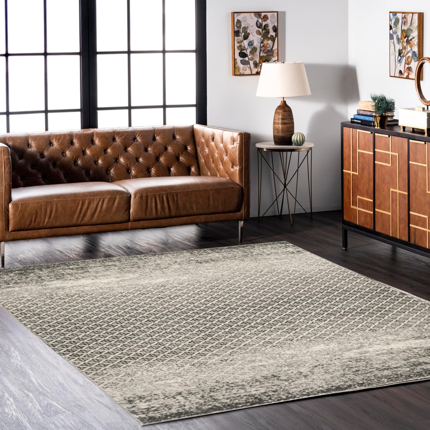 STL Washable Area Rug Non-Slip Soft Fluffy Shaggy And Elegant Rugs for Living Room Bedroom Lounge Dining or Kitchen Soft Durable & Non-Shedding Rug Indoor Floor Carpet