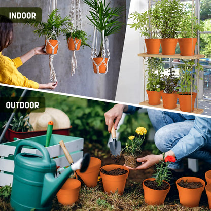 STL Cylindrical Shape Plastic Plant Pots Nursery Pots for Vegetables,Flowers,Herbs,Cuttings, Succulent,Flexible& Durable Pots for Transplanting Ideal for Home,Garden & Greenhouse