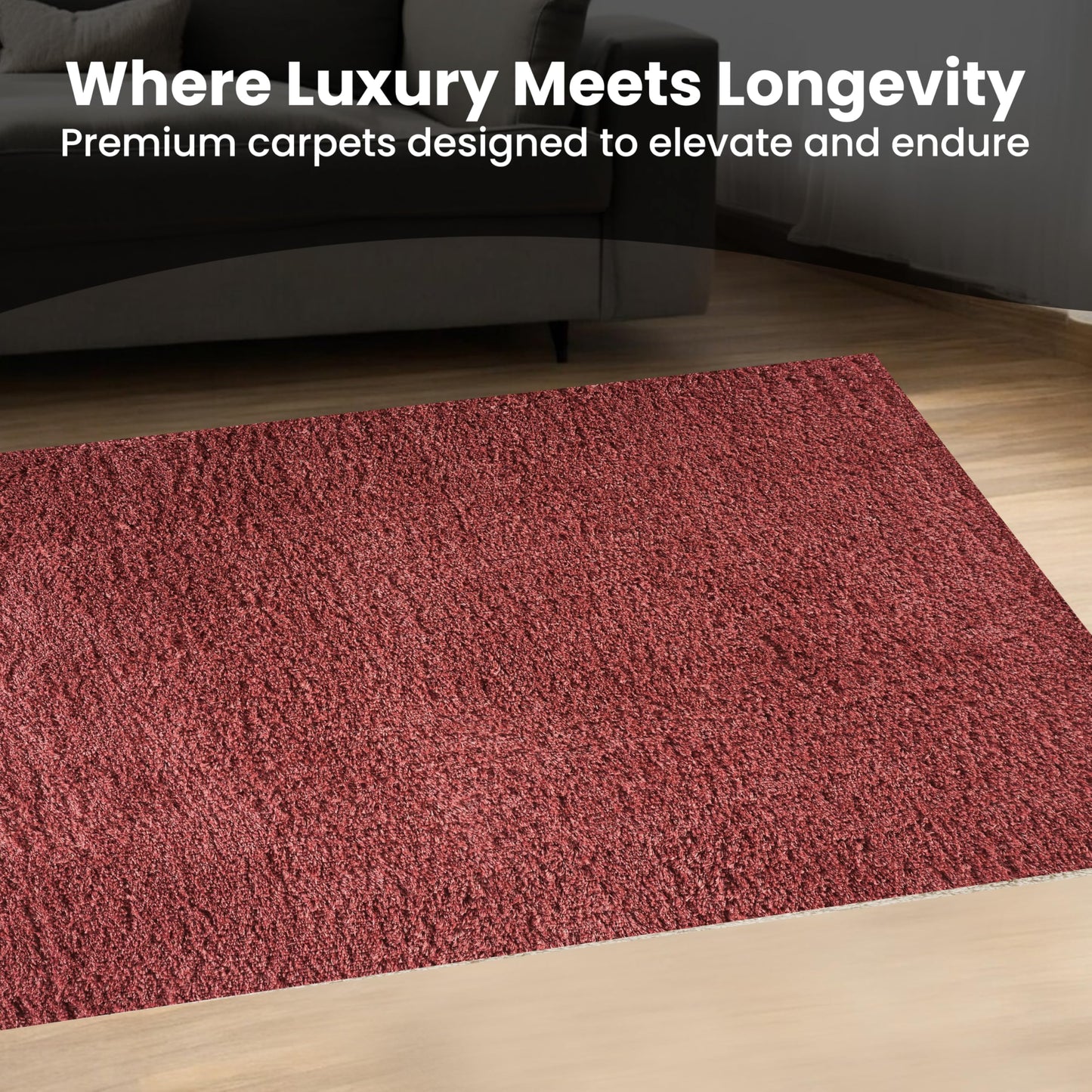 Area Rug Non-Slip Shaggy Soft and Elegant Carpet for Living Room Bedroom Lounge Dining Kitchen Soft Durable Non-Shedding Rug Indoor Floor Carpet