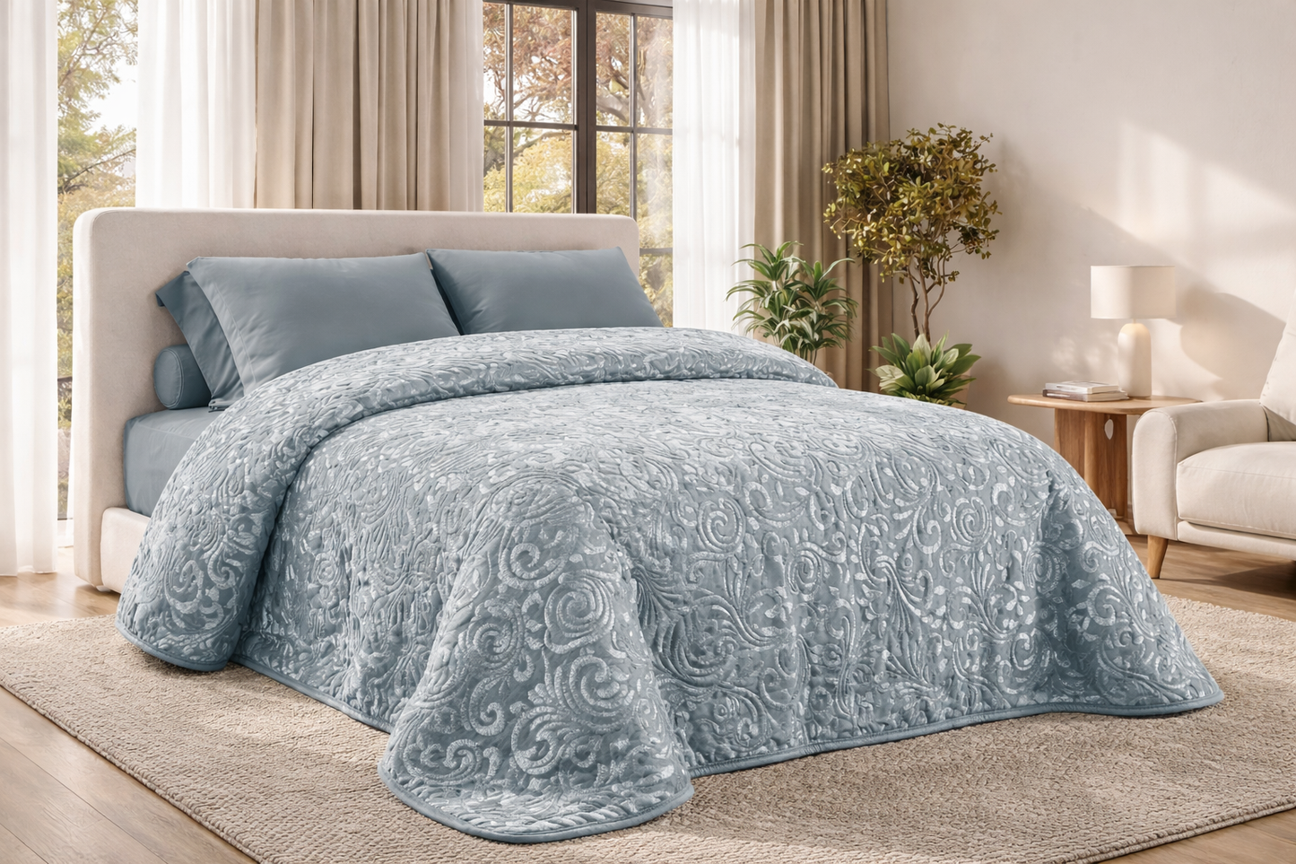 High Luxury Thick Blanket/ Throw ( Sized 200cm x 240cm) (Super king), Autumn and Winter Thick Bed Blanket Cover, Skin Friendly and Comfortable, Providing All Day Warmth and Comfort, Suitable for Sofas, Beds, Offices and Travel, Multi-purpose Blankets,