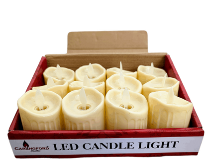 LED Realistic Flickering Candles PK12 | 6.5 X 5 CM | Battery Operated |