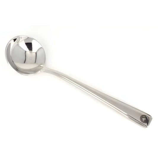 Premium Stainless Steel Deep Ladle Spoon 9in - Durable Kitchen Utensil for Serving and Scooping