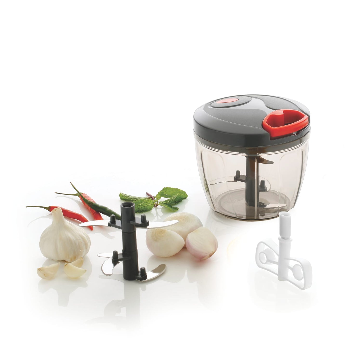 Convenient 6-Blade Vegetable Chopper - 1000ml Capacity | Effortless Food Preparation, Fast and Efficient Cutting, Versatile Kitchen Tool