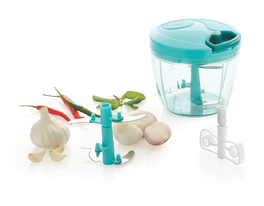 Compact 550ml Mini Vegetable Chopper with 3 Blades | Efficient Food Processor, Quick Chopping, Space-Saving Design