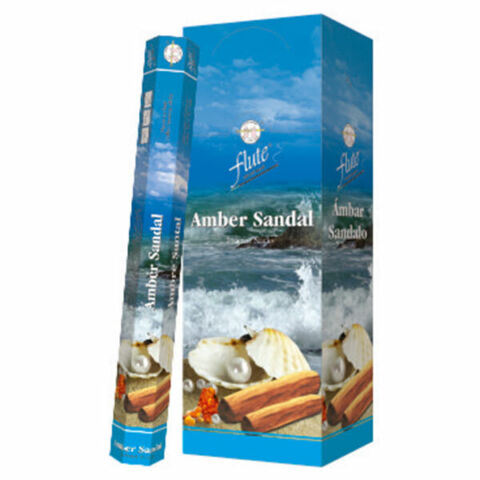 Amber Sandal Incense Stick Fragrance for Temple Home Prayers Puja Rituals