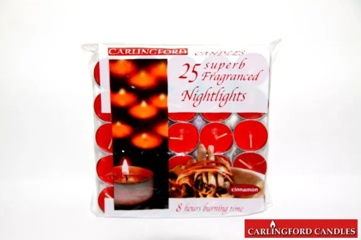 Scented tealight candles with 8 hours burning time. Quality pack of 20.