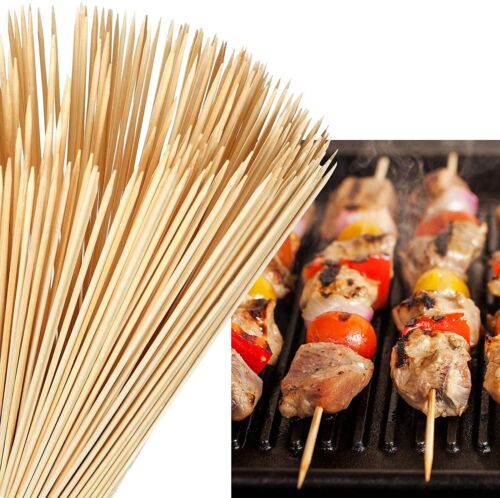 Moonlight Premium Bamboo Skewer Sticks. 4.0mm X 10in | Uses for Barbeques, Chocolate Fountains, Appetisers, Canapes and Cocktails