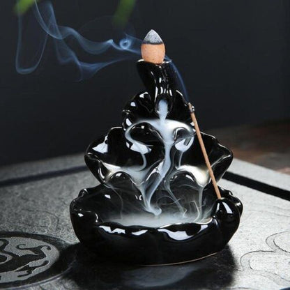 Backflow Incense Burner with 20 fragranced cones included for FREE!