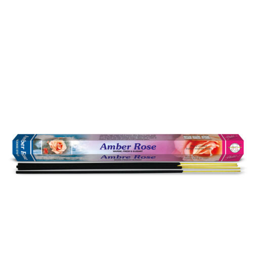 Amber Rose Incense Stick Fragrance for Temple Home Prayers Puja Rituals